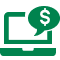 Icon illustration of a laptop