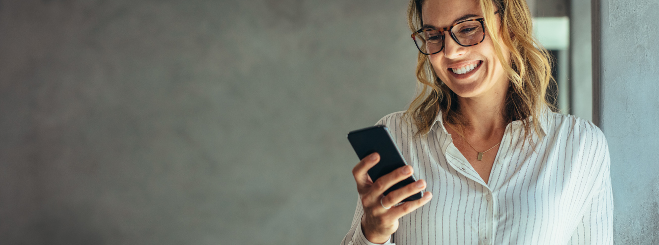 Woman using a mobile phone